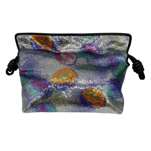 Loewe x Paula's Ibiza Flamenco Mini Sequin Clutch Bag - Picture 3 of 13